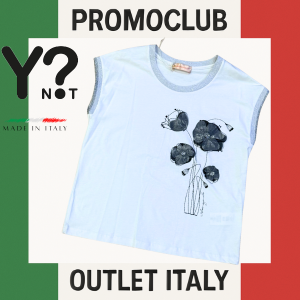 Дамскa блуза без ръкави Y Not?, 100% памук, размер S, бял, Италия